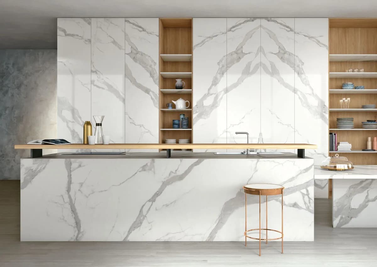 Classic Statuario installed