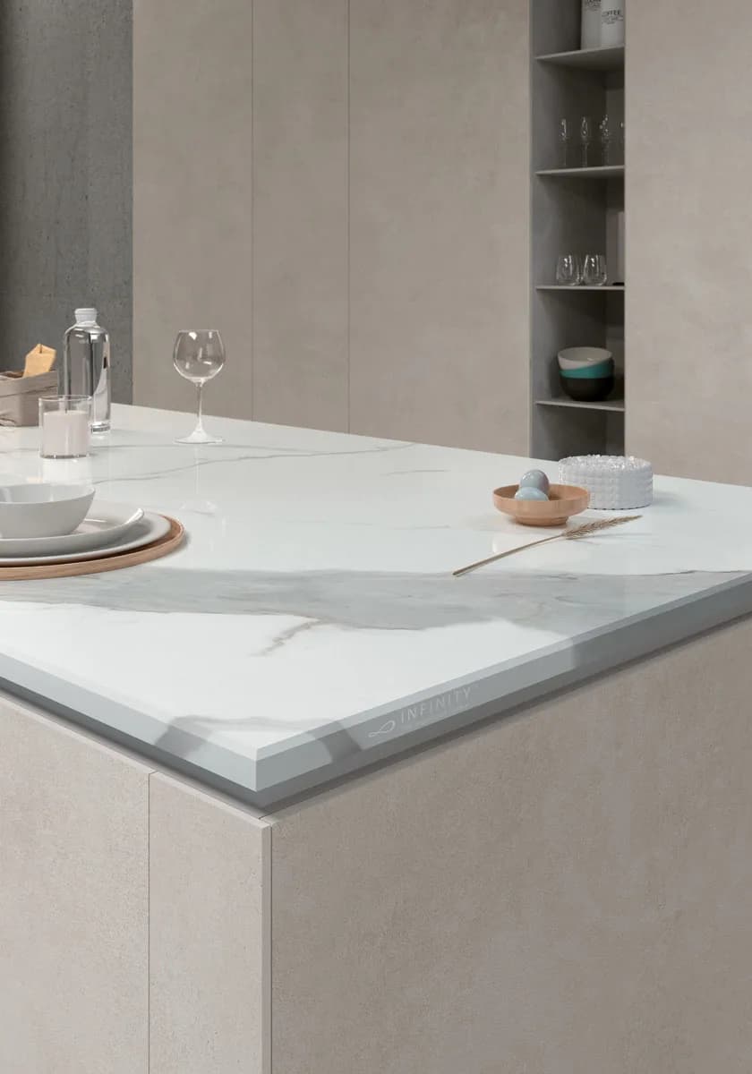 Classic Statuario installed