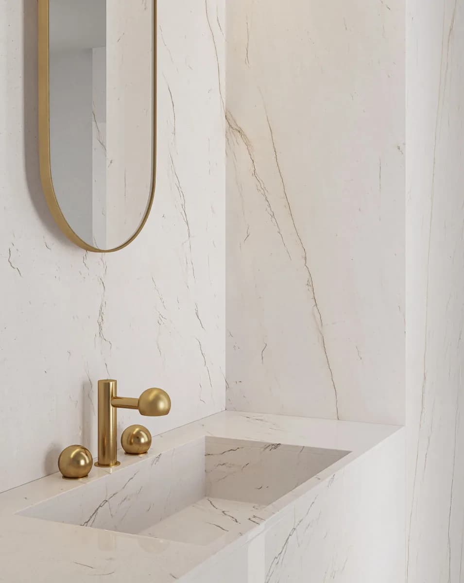 Calacatta Brasile installed