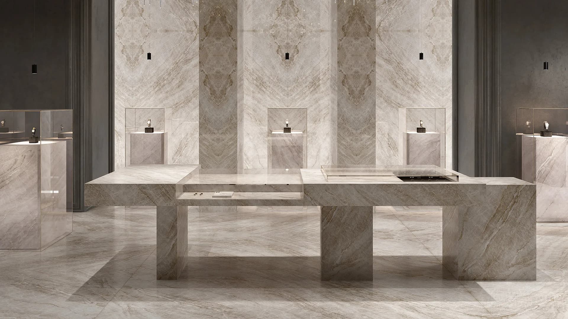 Taj Mahal — large-format onyx-effect surface